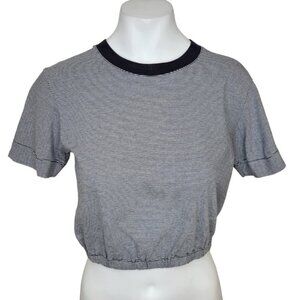 Aritzia Wilfred Piaf  Striped Crop Top Size XS